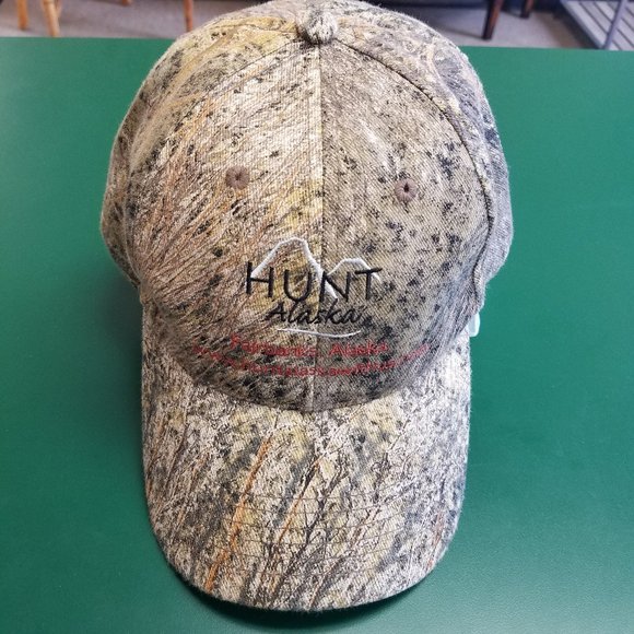 Hunt Alaska Camo Ball Cap Hat - Fairbanks, Alaska Camouflage Kati Sportcap - Picture 1 of 7